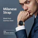 Dux Ducis Samsung Galaxy Watch 20mm Rem Milanese Starlight Sølv