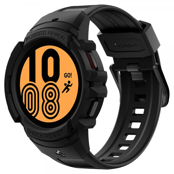 Spigen Samsung Galaxy Watch 4/5 40mm Skal med rem Rugged Armor Pro Sort