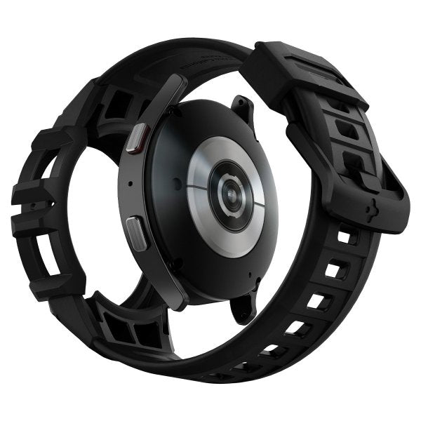 Spigen Samsung Galaxy Watch 4/5 44mm Cover og Rem Rugged Armor Pro Sort