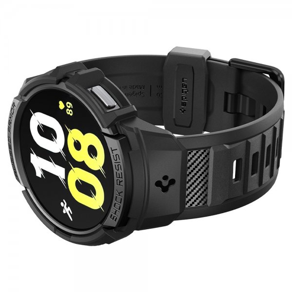Spigen Samsung Galaxy Watch 6 40mm Urkasse og Rem Rugged Armor Pro Sort