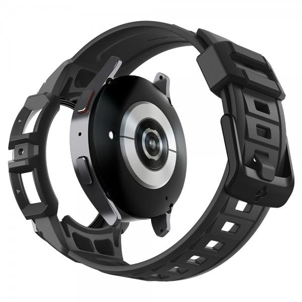 Spigen Samsung Galaxy Watch 6 44mm Cover og Rem Rugged Armor Pro Sort