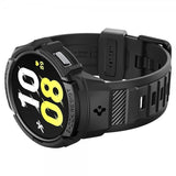 Spigen Samsung Galaxy Watch 6 44mm Cover og Rem Rugged Armor Pro Sort