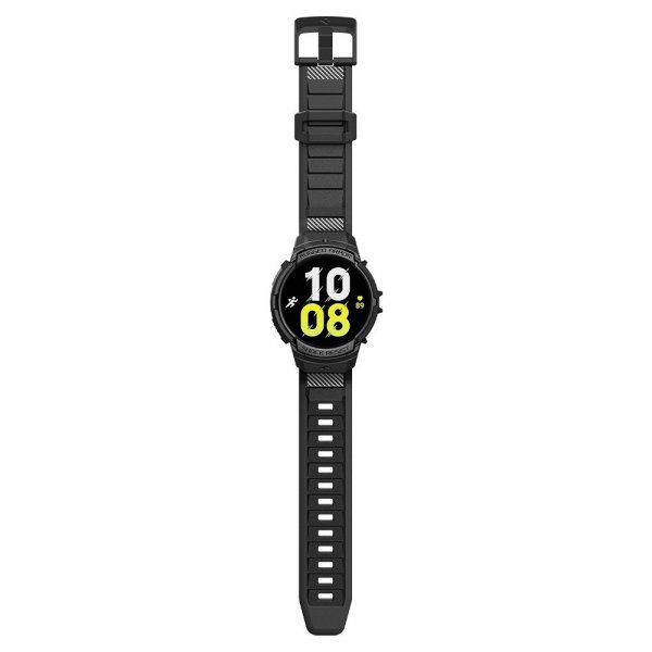 Spigen Samsung Galaxy Watch 6 44mm Cover og Rem Rugged Armor Pro Sort
