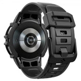 Spigen Samsung Galaxy Watch 6 44mm Cover og Rem Rugged Armor Pro Sort