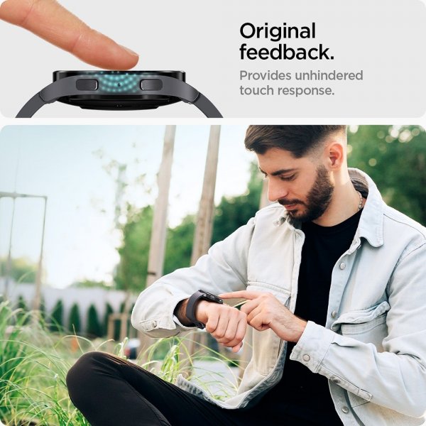 Spigen Samsung Galaxy Watch 6 44mm Skærmbeskyttelse GLAS.tR EZ Fit 2-pak