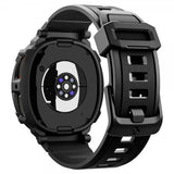 Spigen Samsung Galaxy Watch 8 40mm Rem og Cover Rugged Armor Pro Mat Sort