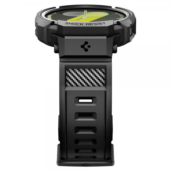 Spigen Samsung Galaxy Watch 8 40mm Rem og Cover Rugged Armor Pro Mat Sort