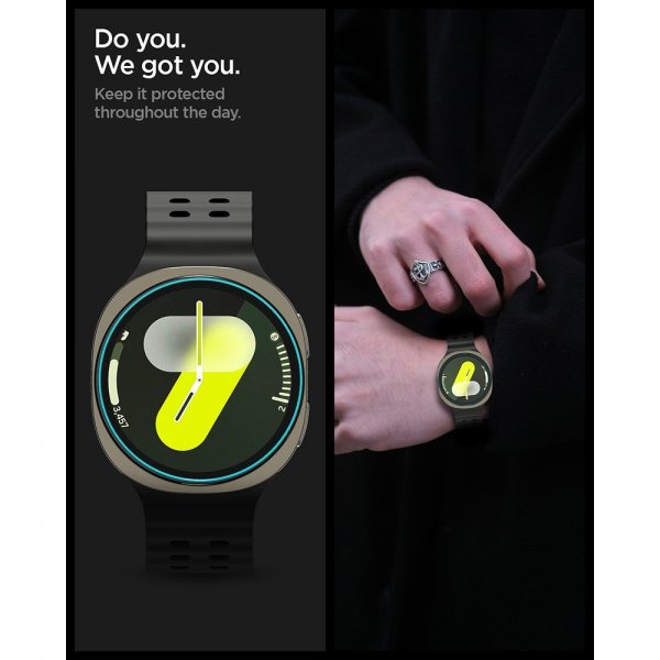 Spigen Samsung Galaxy Watch 8 44mm Skærmbeskyttelse GLAS.tR EZ Fit 2-pak