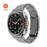 Fast Samsung Galaxy Watch Ultra Armbånd Titaniumrem Natur