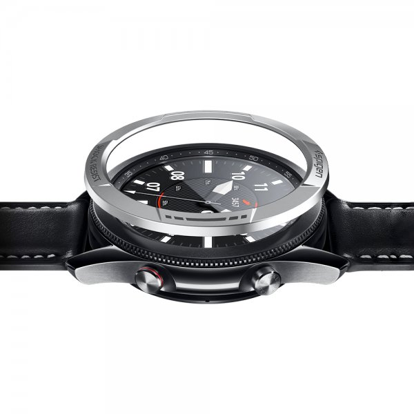 Spigen Samsung Galaxy Watch3 45mm Cover Chrono Shield Sølv