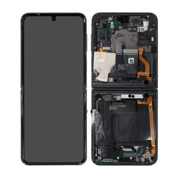 Samsung Galaxy Z Flip 4 Skærm med LCD Display - Grafit