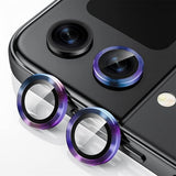 Enkay Samsung Galaxy Z Flip 5 Kamerabeskyttelse i Hærdet Glas Aluminium Flerfarvet