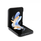 BMW Samsung Galaxy Z Flip 5 Cover Carbon Effect Metal Logo Sort