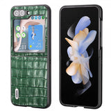 ABEEL Samsung Galaxy Z Flip 5 Cover Krokodilletekstur Grøn