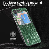 ABEEL Samsung Galaxy Z Flip 5 Cover Krokodilletekstur Grøn
