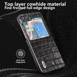 ABEEL Samsung Galaxy Z Flip 5 Cover Krokodilletekstur Sort