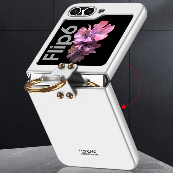 GKK Samsung Galaxy Z Flip 6/Flip 7 FE Cover Fingerring Grå