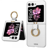 GKK Samsung Galaxy Z Flip 6/Flip 7 FE Cover Fingerring Sølv