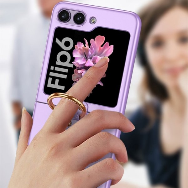 GKK Samsung Galaxy Z Flip 6/Flip 7 FE Cover Fingerring Sølv