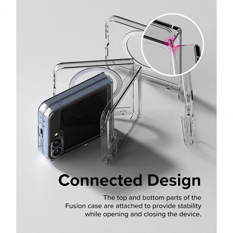 Ringke Samsung Galaxy Z Flip 6/Flip 7 FE Cover Fusion Magnetic Transparent
