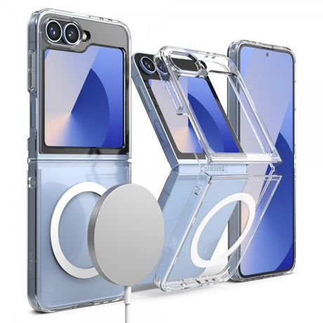 Ringke Samsung Galaxy Z Flip 6/Flip 7 FE Cover Fusion Magnetic Transparent