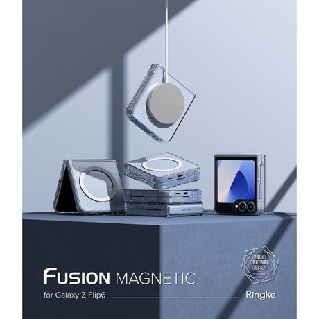 Ringke Samsung Galaxy Z Flip 6/Flip 7 FE Cover Fusion Magnetic Transparent