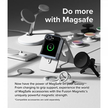Ringke Samsung Galaxy Z Flip 6/Flip 7 FE Cover Fusion Magnetic Transparent