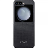Pitaka Samsung Galaxy Z Flip 6 Cover MagEZ Case 5 Sort/Grå Twill