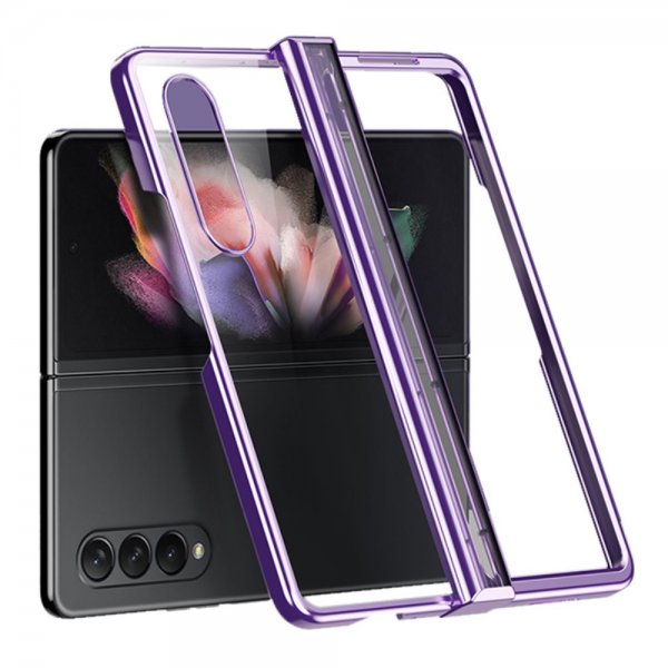 Samsung Galaxy Z Fold 4 Cover Belagt Kant Lilla
