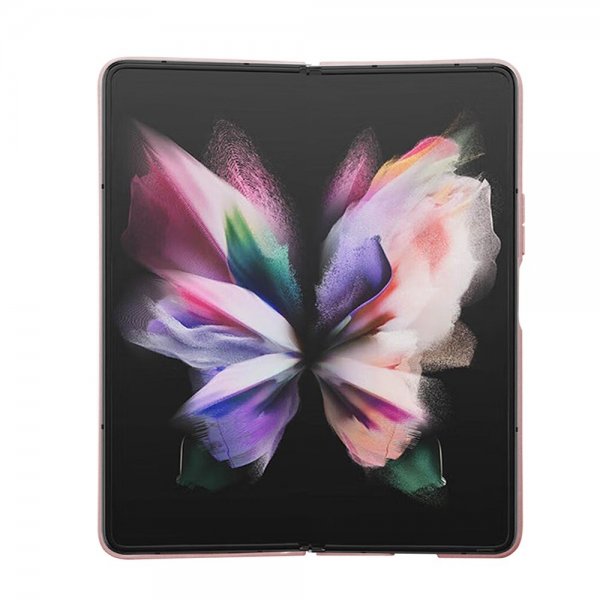 Guess Samsung Galaxy Z Fold 5 Cover Glitter Flakes Metal Logo Rosa