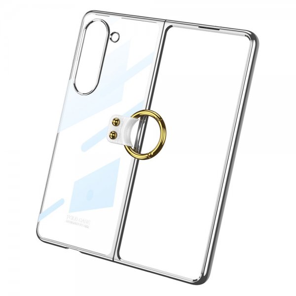 GKK Samsung Galaxy Z Fold 5 Cover med Ringholder Guld
