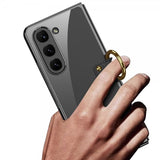 GKK Samsung Galaxy Z Fold 5 Cover med Ringholder Sølv