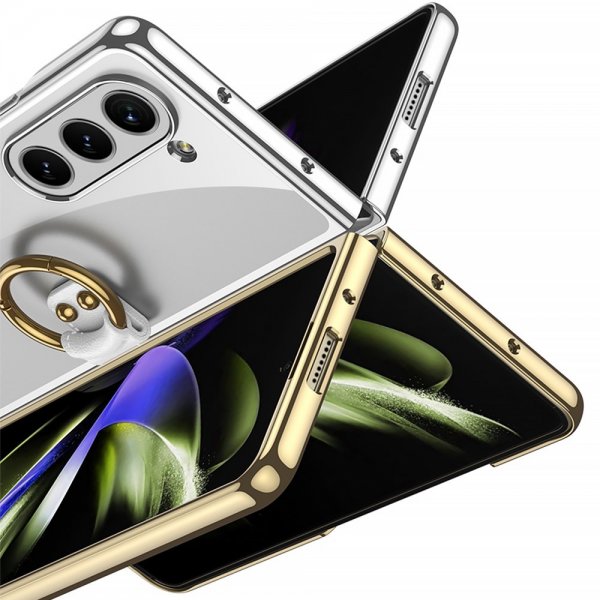 GKK Samsung Galaxy Z Fold 5 Cover med Ringholder Sort