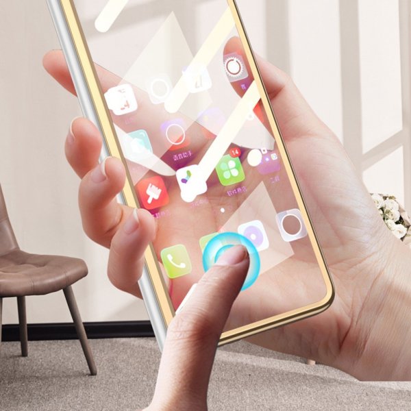 GKK Samsung Galaxy Z Fold 5 Cover Forgyldt Kant Knus Tekstur Sort