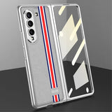 GKK Samsung Galaxy Z Fold 5 Cover Stribet Grå