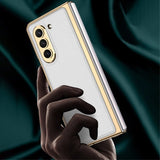 GKK Samsung Galaxy Z Fold 5 Cover Stribet Sort
