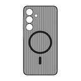 Samsung Galaxy S24 Plus Cover Korrugeret MagSafe Sort