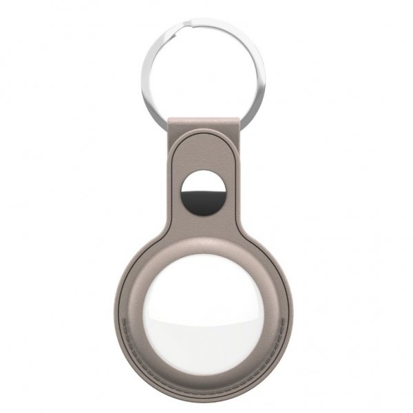 KeyBudz AirTag Holder Læder Beige