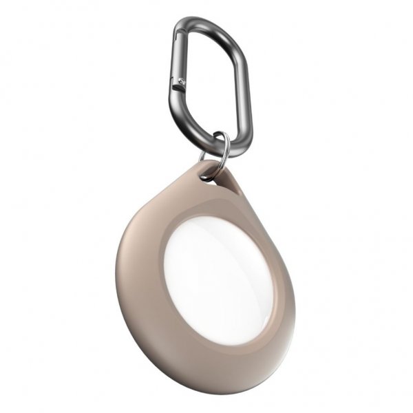 KeyBudz AirTag Holder Secure Dock 2-pak Sandbeige