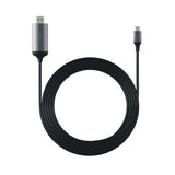 Satechi Aluminium Type-C til HDMI Kabeladapter 4K 60Hz 1.8m Sølv