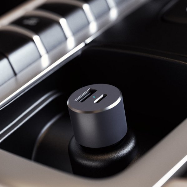 Satechi Billader med PD 1xUSB-C og 1xUSB-A Space Grey