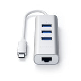 Satechi Type-C 2-i-1 USB Hub Ethernet Space Gray