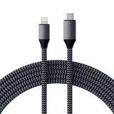 Satechi USB-C til Lightning-kabel 1.8 meter Grå