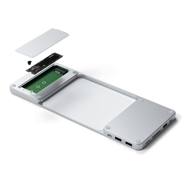 Satechi Universal Adapter USB-C Slim Dock 24” iMac Sølv