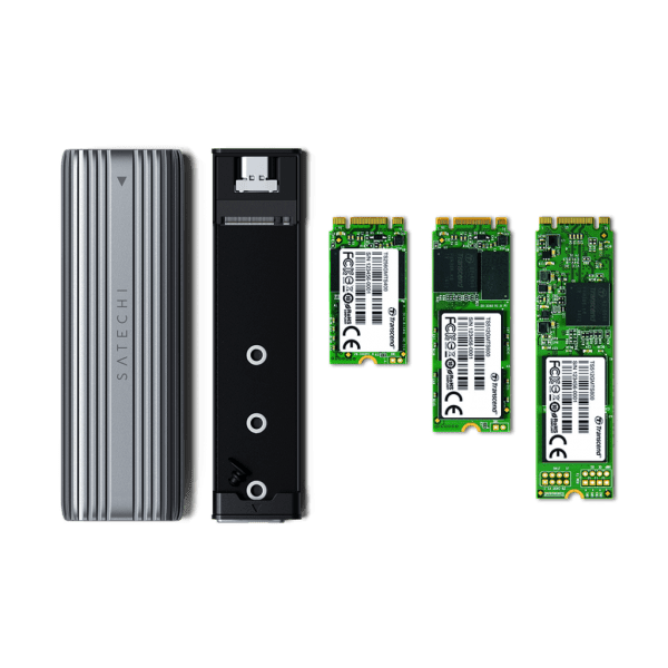 Satechi USB-C NVMe og SATA SSD-kabinet