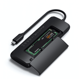 Satechi USB-C HYBRID med indbygget mulighed for SSD-lagring Sort