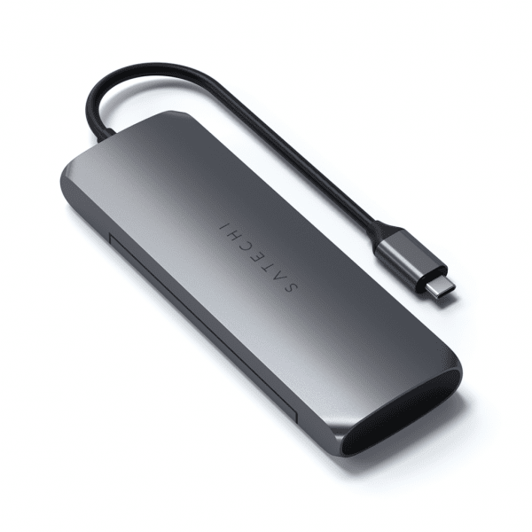 Satechi USB-C HYBRID med indbygget mulighed for SSD-lagring Grå