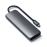 Satechi USB-C HYBRID med indbygget mulighed for SSD-lagring Grå