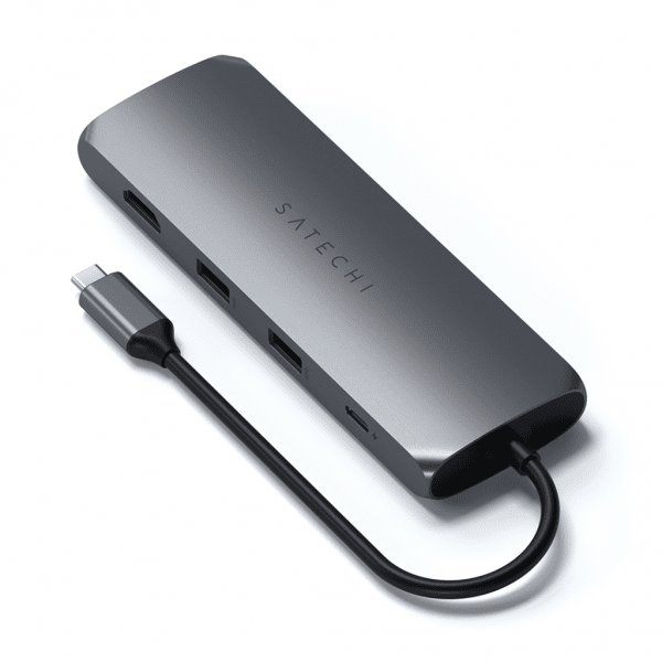 Satechi USB-C HYBRID med indbygget mulighed for SSD-lagring Grå