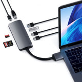 Satechi USB-C Multimedia Adapter Dual 4K HDMI Gigabit Ethernet Space Gray